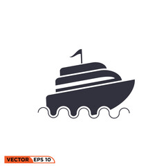 Icon vector graphic of Cruise Ship
