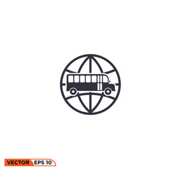 Icon vector graphic of Transportation world