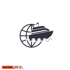 Icon vector graphic of World Ship logo