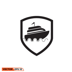Icon vector graphic of Shield Cruise ship