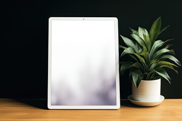 blank iPad/Tablet mockup created using generative AI tools