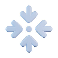 Arrow to dots 3D Icon