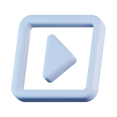 Play Button 3D Icon