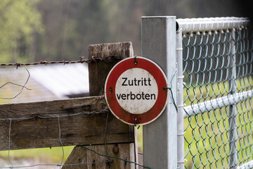 Verkehrszeichen verbietet Zutritt - obrazy, fototapety, plakaty