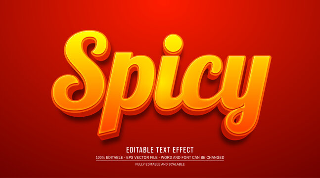 Editable text effect spicy sauce mock up