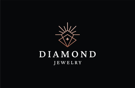 The diamond jewelry logo is a shining embodiment of exquisite craftsmanship, timeless elegance, and the utmost sophistication.