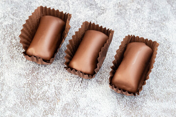 Chocolate Chestnut Candy. Yummy chestnut dessert.