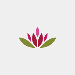  Lotus logo. This logo represents purity, birth, femininity, and spirituality.