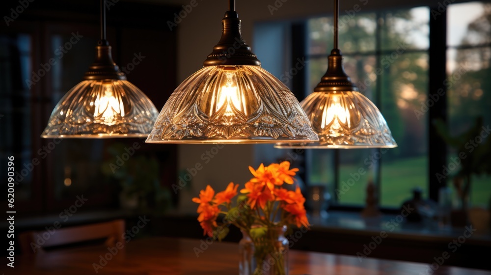 Poster lamp with simple yet elegant design, pendant light and beautiful feature wall decorations.