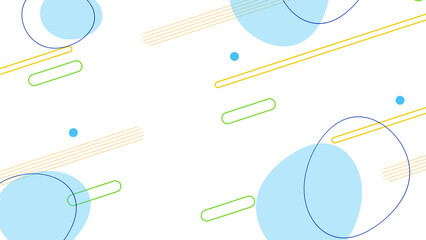 揺らめくシェイプの背景　白背景