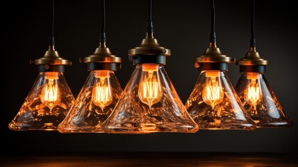 Obraz premium Lamp With Simple Yet Elegant Design, Pendant light and beautiful feature wall decorations.