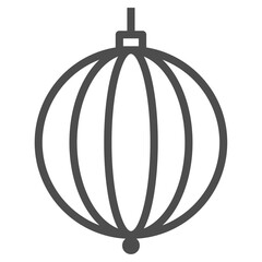 Korea traditional pattern outline icon. Linear symbol.