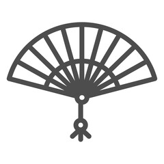 Korea traditional pattern outline icon. Linear symbol.