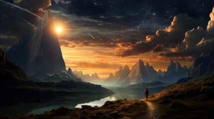 Fantastic atmospheric dreamscape.