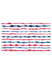 watercolor red and blue stripe vector graphic illustration