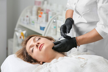 Woman and beauty injections