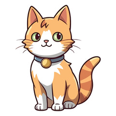 Obraz premium Whiskers and Wonders: Charming Burmese Cat Illustration