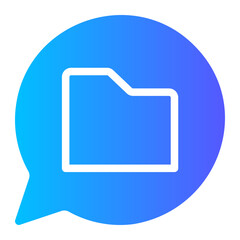 conversation gradient icon