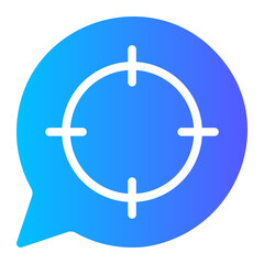 Obraz premium discussion gradient icon