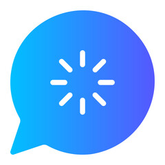 conversation gradient icon