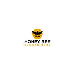 Obraz premium Honey Bee animal logo template