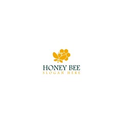 Honey Bee animal logo template