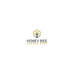 Honey Bee animal logo template