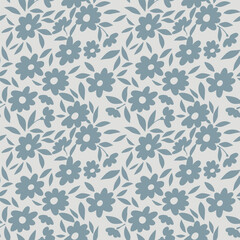  Japanese Pretty Flower Leaf Vector Seamless Pattern