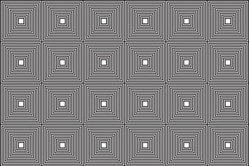 illustration of the square line pattern on white background.