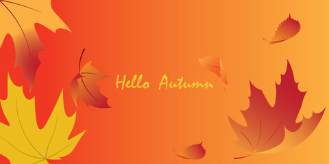 Background design with autumn theme.