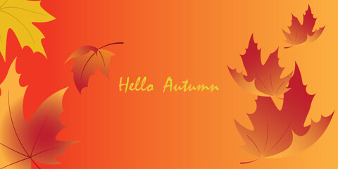 Background design with autumn theme.