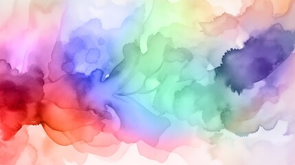 multicolored abstract watercolor texture, vibrant watercolor stains. generated ai