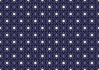 geometric and flower ethnic fabric pattern on blue background for cloth carpet wallpaper background wrapping etc.