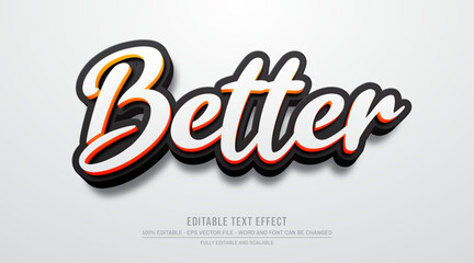 Editable text effect better style