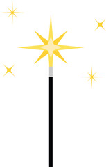 star wand vector image