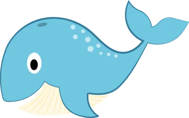 Photo sur Plexiglas Baleine cartoon whale vector image