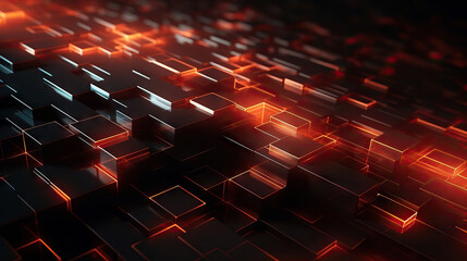 Obraz premium Futuristic digital data background. Can be used in the description of network abilities, technological processes, digital storages, science, education, etc.