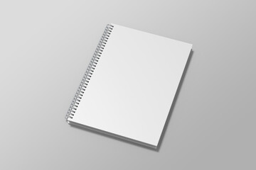 Spiral Notebook Blank Mockup © Amigos_