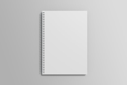 Blank Cover of Spiral Notebook Stock Image - Image of border, decorative:  6552895