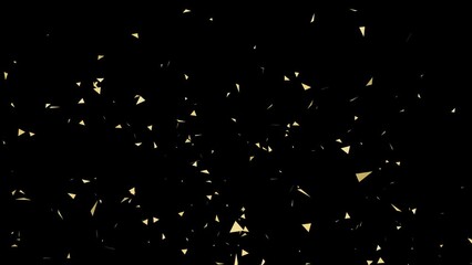Confetti Boom on Black Background