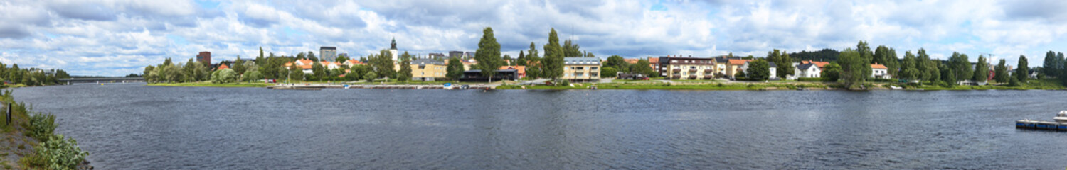 Fototapeta na wymiar Panoramic view of Skelleftea, Sweden, Europe 