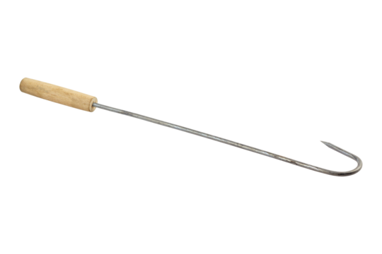 fish gaff, hook isolated from background