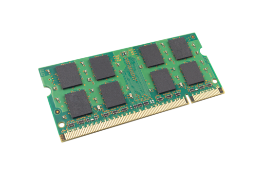 RAM, RAM board, Random Access Memory isolated from the background