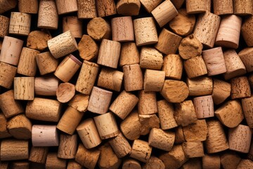 Clean Cork Texture Background, Generative AI 