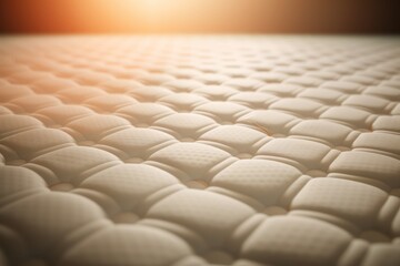 Fototapeta premium Close up of white quilted mattress