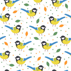 seamless pattern with birds