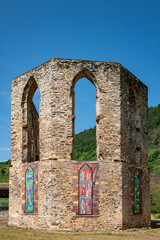 the former Stuben Monastery with its impressive church ruins