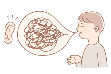 A man who speaks and an ear that listens.