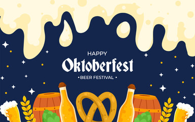 Fototapeta premium Oktoberfest Festival Element Background