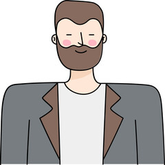Hipster Avatar Guy Icon